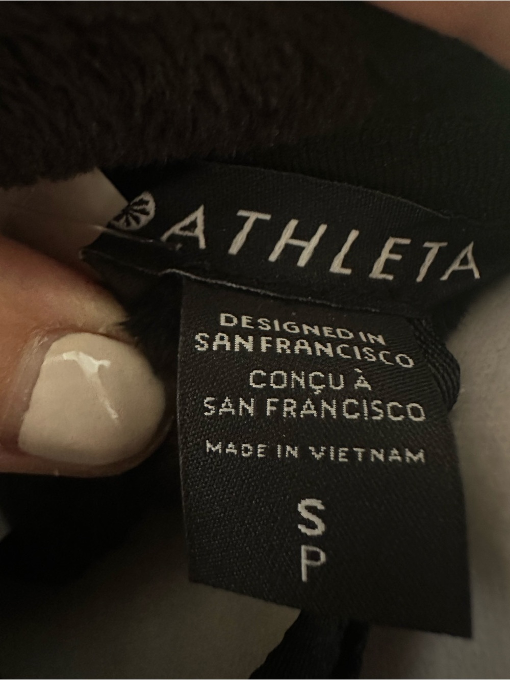 Athleta Black Plush Full-Zip Teddy Jacket New - Picture 4 of 5